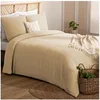 Image de Parure de lit beige 260x240 cm lin -. createur dinterieur