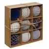 Image de Créateur d'intérieur - Lot de 9 Boules de Noël "Pailletées" 8cm Bleu