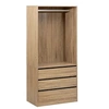 Image de Dressing penderie 3 tiroirs Dolo naturel