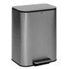 Image de - Poubelle de Cuisine à Pédale "Inox" 50L Gris