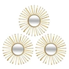 Image de Lot de 3 miroirs ronds D24 Warren métal doré