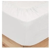 Image de Drap housse blanc 160x200 cm coton -. createur dinterieur