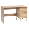 Image de Bureau 2 tiroirs 120 cm Abana naturel