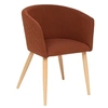Image de Fauteuil repas tissu ambre Marlo