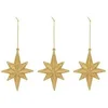 Image de Créateur d'intérieur - Lot de 3 Sujets de Noël "Etoile Polaire" 12cm Doré