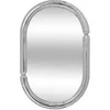 Image de Miroir mural Ovale "Micaela" 55cm Argent - Verre et Polypropylène
