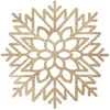 Image de Féérie Lights & Christmas - Set de table de Noël design Flocon - Diam. 42 cm - Doré - La maison des couleurs