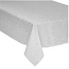Image de Féérie Lights & Christmas - Nappe design étoiles de Noël - L. 240 x l. 140 cm - Blanc et argent - La maison des couleurs