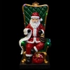 Image de Père-Noël sur son fauteuil 106 cm lumineux