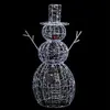 Image de Bonhomme de neige de Noël 120 cm lumineux extérieur
