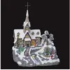 Image de Village de noël animé et lumineux modèle église