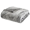 Image de Plaid fausse fourrure 125x150 polaire - Gris