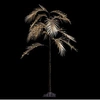 Image de Arbre de Noël palmier 90 cm or lumineux sur pied 90 LED