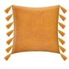 Image de Atmosphera Créateur d'intérieur - Coussin Déco à Pompons "Gypsy" 50x50cm Ocre