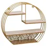 Image de Créateur d'intérieur - Etagère Murale 4 Niveaux "Palmer" 39cm Or