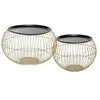 Image de Table basse x2 métal doré Alya