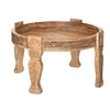 Image de Créateur d'intérieur - Table d'Appoint en Bois "Gypsy" 75cm Naturel