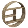 Image de - Etagère murale ronde design roseau Seagrass - Diam. 58 cm - Beige - Seagrass