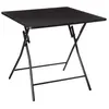 Image de - Table d'appoint pliable en métal pour 4 personnes - Noir