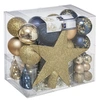 Image de Féérie Lights & Christmas - Kit de décoration pour sapin de Noël - 44 Pièces - Bleu et Or