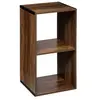 Image de - Etagère 2 Cases Mix - P. 34,5 cm x H. 67,5 cm - Marron