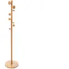 Image de - Porte Manteau en bambou avec 8 accroches - Beige