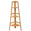 Image de - Etagère d'angle 3 niveaux en bambou - Hauteur 103 cm