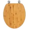 Image de - Abattant WC Design "Bambou" 37x45cm Naturel