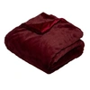 Image de Fééric Lights and Christmas - Plaid Imitation Fourrure "Vintage" 125x150cm Rouge