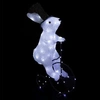 Image de Lapin sur vélo Noël lumineux extérieur 44 cm