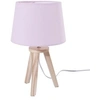 Image de - Lampe de chevet en bois sur 3 pieds - H. 30,5 cm - Rose - AIME
