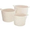 Image de - Lot de 3 Paniers de Rangement "Lurex" 24cm Naturel