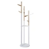 Image de Porte manteaux en bois pour enfant naturel blanc
