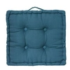 Image de coussin de sol dorian - 40 x 40 cm - bleu canard