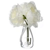 Image de composition 3 pivoines artificielles blanches vase