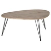 Image de Table basse en bois et pieds en métal noir 97 x 65 x H 50 cm