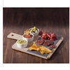 Image de Service Aperitif 4 Pcs Plateau Coupelle 35.5 X 26 Cm Ardoise Bambou