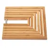 Image de Dessous de plat extensible - 19 x 19 x 1 cm - Bambou