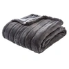 Image de Plaid 120x160 fausse fourrure Manoir gris