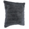 Image de Atmosphera Créateur d'intérieur - Coussin Imitation Fourrure "Manoir" 45x45cm Gris Foncé