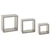 Image de - 3 Etagères murales design cube Fixy - Gris - Fixy