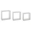 Image de Lot de 3 étagères murales coloris blanc