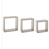 Image de Lot de 3 étagères murales coloris chêne gris