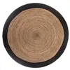 Image de Tapis en jute bord noir D120 Atmosphera