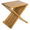 Image de - Tabouret pliant en bambou Delca - H. 45 cm - Beige - Delca
