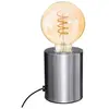 Image de lampe socle metal - saba - argent - h 10,5 cm
