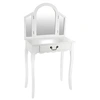 Image de Coiffeuse blanche 1 tiroir Aurell - Blanc