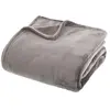 Image de - Grand Plaid en flanelle uni - 230x180 - Gris - OLLIS