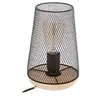 Image de Lampe bois et métal Zely noire