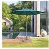 Image de Parasol droit rond 2,7m Soya bleu canard Hespéride